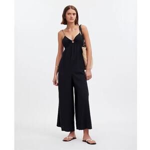 Madewell O-Ring Wide Leg Cover Up Open Back Jumpsuit US Women's S New